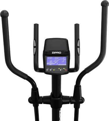 Еліптичний тренажер Zipro Wave для дому, 32 рівні навантаження, Bluetooth, iPad-тримач, до 120 кг, кардіо орбітрек, чорний