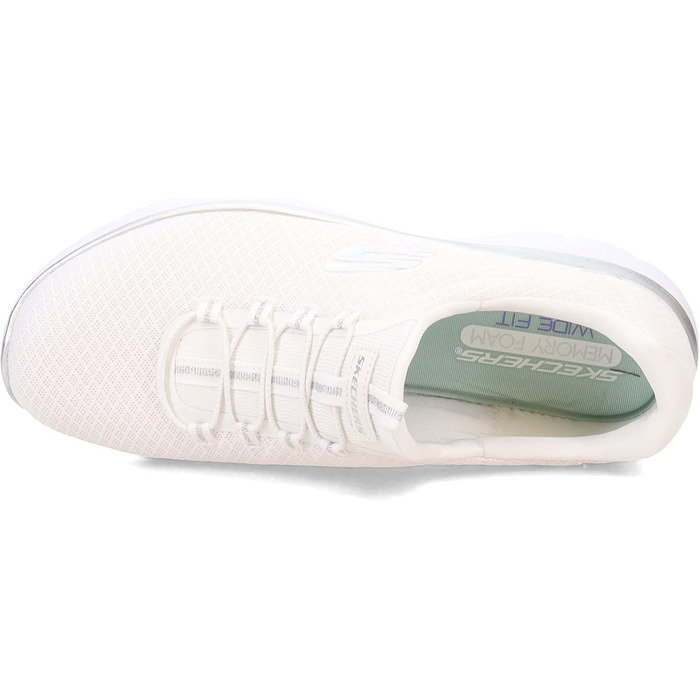 Кросівки жіночі Skechers Summits White/Silver (39 EU) - Дихаюча сітка