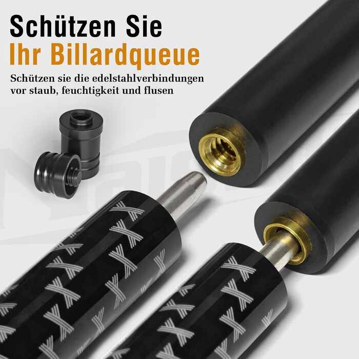 Більярдний кий з карбону, 58 дюймів, наконечник 12.5 мм, вага 20/21 унція, аксесуар для більярду C4706-200Z
