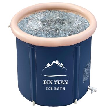 Надувна складана ванна 75x75 см для еко-відпочинку: ванна для льодяного душу, SPA, сауни та відпочинку на природі