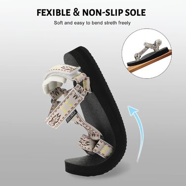 Спортивні сандалі OUSIMEN для жінок, піші прогулянки, з підтримкою склепіння стопи, анатомічна устілка, бежеві, 42 EU