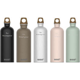 Пляшка для води SIGG Traveller MyPlanet 1 л, алюмінієва, з гравіюванням і вибором кольору