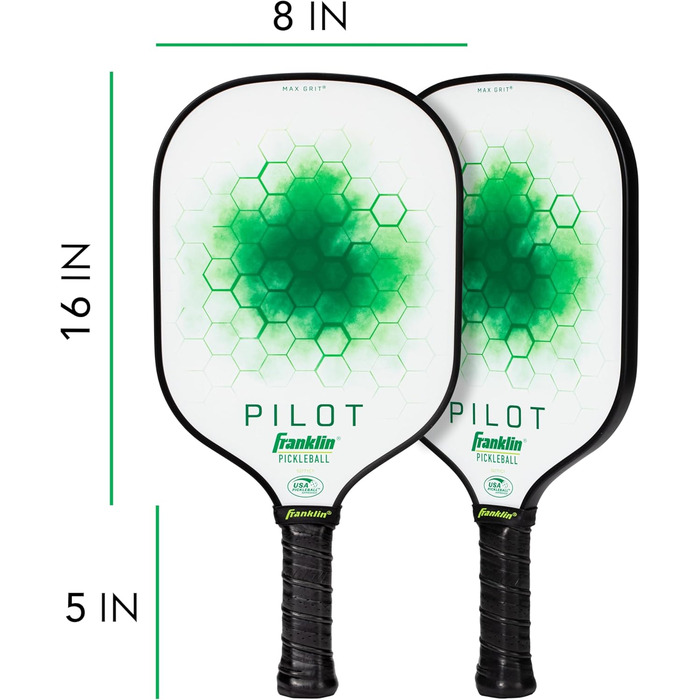 Піклбол ракетка Franklin Sports Paddle Pilot, універсальна, зелена