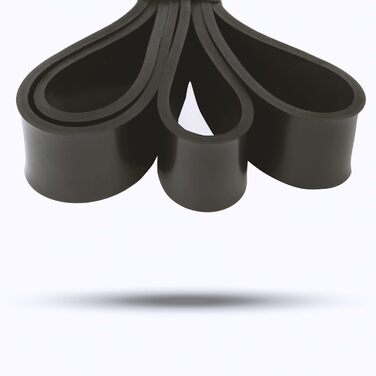 Фітнес-гумка Majestic Sport Home Band, 100% латекс, чорна (Extra Heavy, 16-39 кг)