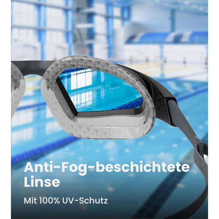 Плавальні окуляри Speedo Aquapulse Pro унісекс, протизапотівальні, водонепроникні, колір Oxid Grey/Silver/Chrome, універсальний розмір