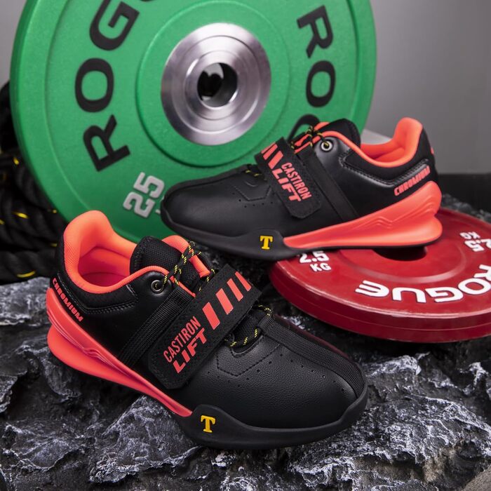 Взуття для важкої атлетики Castiron Lift: кросівки для пауерліфтингу, важкої атлетики та CrossFit, жовті (38 EU)