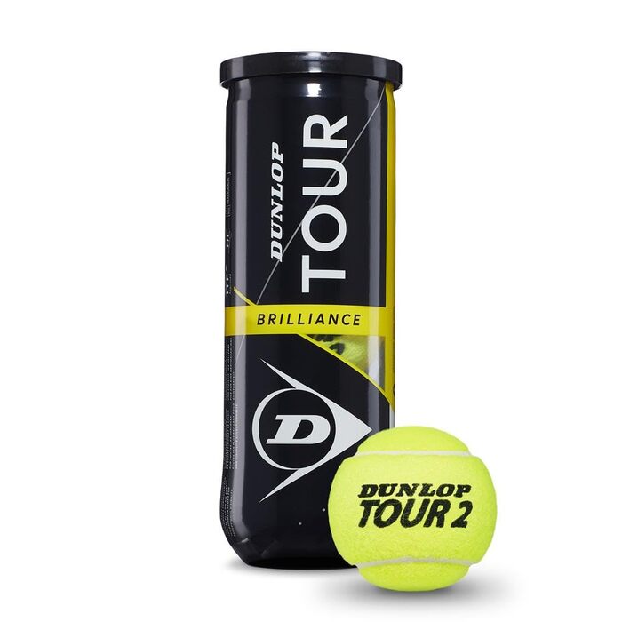 Тенісний м'яч Dunlop Tour Brilliance – для всіх типів покриття, 4 шт.