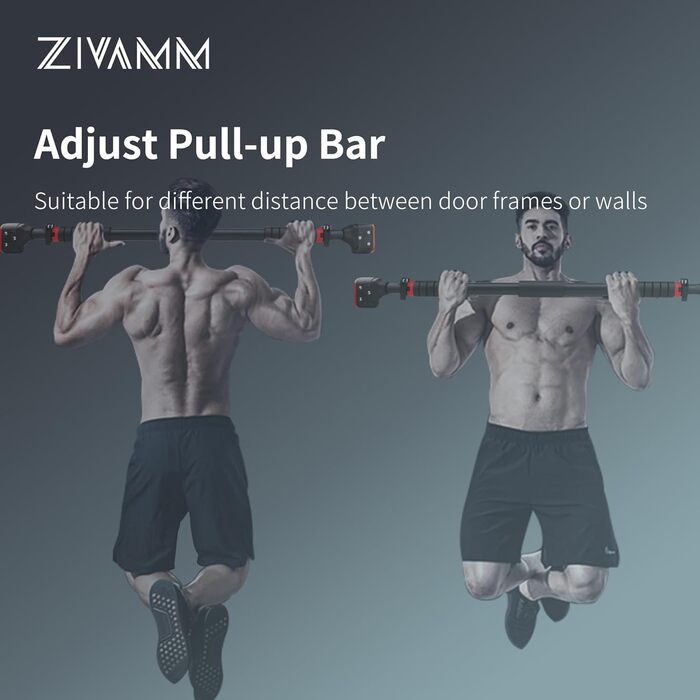 Регульована турнік для дому 71-95 см, настінний, міцний хват, антиковзаюча поверхня, до 200 кг