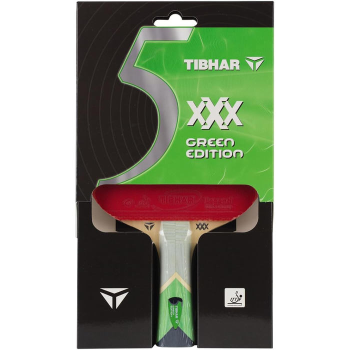 Настільний тенісний ракетка Tibhar Green Edition з ITTF сертифікацією