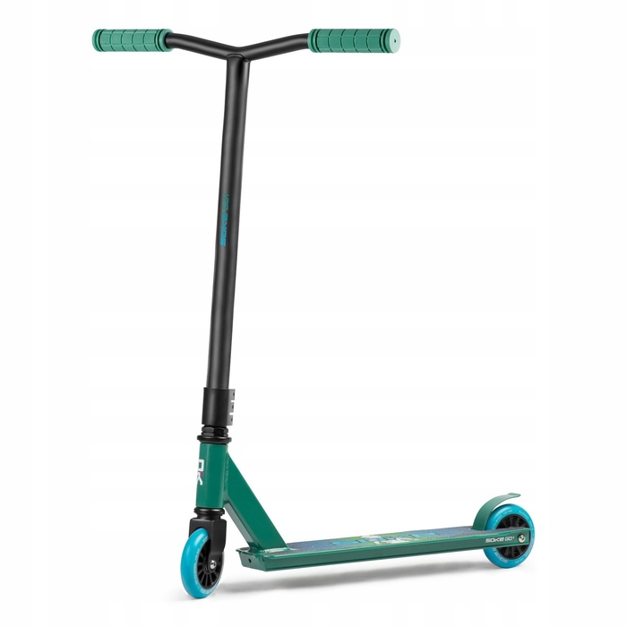 Трюковий самокат Soke GO! Легкий 2,9 кг ABEC-9 Stunt, зелено-блакитний