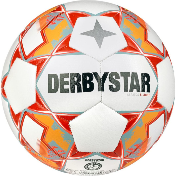 Футбольний м'яч Derbystar Stratos S-light V23 для юніорів, розмір 3, біло-зелений, унісекс