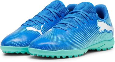 Дитячі футбольні бутси PUMA Future 7 Play It Jr (35 EU, Синій/М'ятний/Білий)