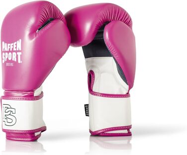 Боксерські рукавички Paffen Sport FIT з дихаючою сіткою на долоні для боксу, кікбоксингу, муай-тай, K1 та інших єдиноборств. Рожево-білі, 10oz