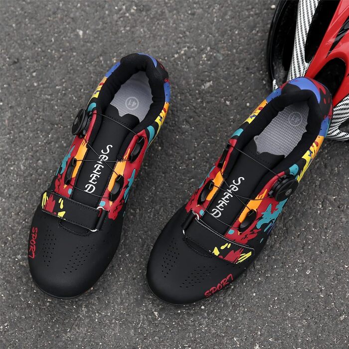 Велосипедні шкарпетки/взуття для чоловіків та жінок, MTB, Mountainbike, шкарпетки-кросівки, дихаючі, для їзди на велосипеді, білі (38 EU, чорний)