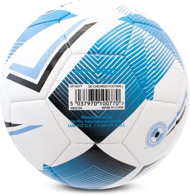 Футбольний м'яч Hy-Pro №5 синій (Chevron Blue) з покриттям PVC для тренувань та ігор за будь-якої погоди