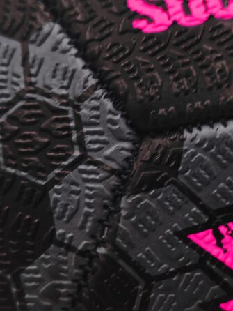 М'яч для вуличної футболу Optimum Unisex – високоякісний, зносостійкий гумовий м'яч, довговічний протектор, ідеальний для бетону та асфальту, універсальний, багатокольоровий (5 шт. чорний / рожевий)