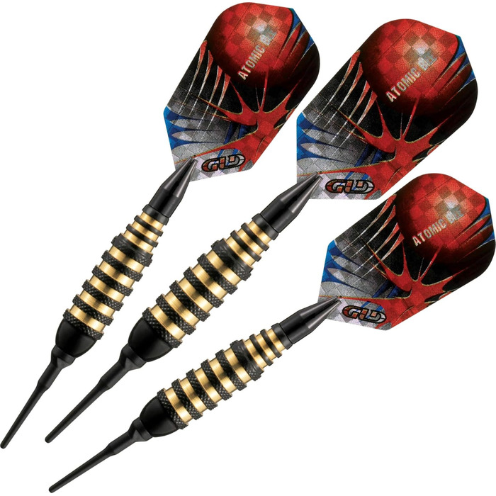 Дротики для дартсу VIPER Atomic Bee з м'яким наконечником, 16 г, чорні, США