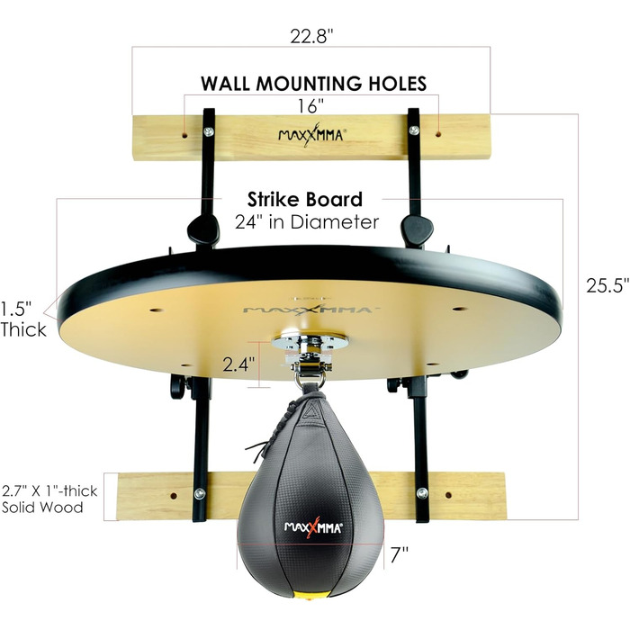 Платформа для Speed Bag MaxxMMA - міцна, регульована висота, для боксу та фітнесу