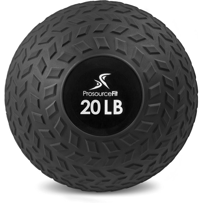 Медичний м'яч ProsourceFit Slam 5-50 фунтів – гладкий і текстурований, для силових і кардіо вправ, тренування корпусу