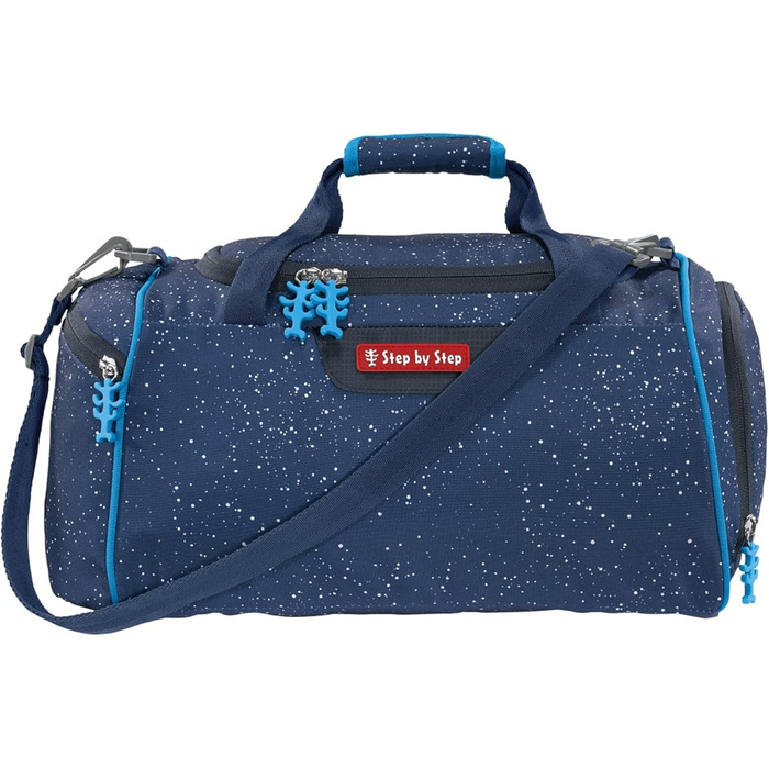 Дитяча спортивна сумка Step by Step Sky Rocket Rico, 13 л, синя, з відділенням для вологого одягу, знімний і регульований ремінь, для школи з 1 класу