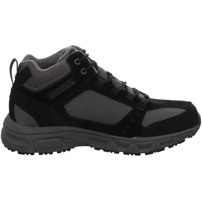 Чоловічі черевики Skechers Oak Canyon Ironhide, 43 EU, чорний замш, сітка, шкіра, сірий декор