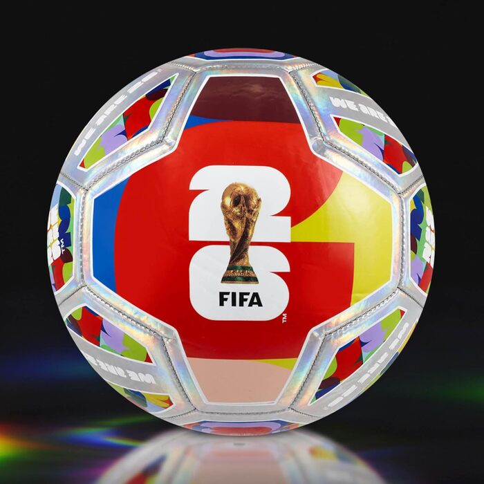 Офіційний ліцензований футбольний м'яч Hy-Pro FWC26 №5 для тренувань – ЧС-2026, дизайн трофею та країн-господарів, подарунок для хлопчиків