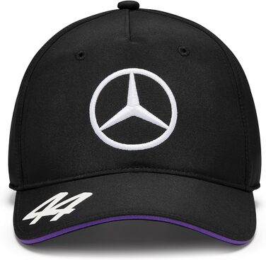Кепка Mercedes AMG Petronas F1 2024 Льюїс Гамільтон, чорна, універсальний розмір