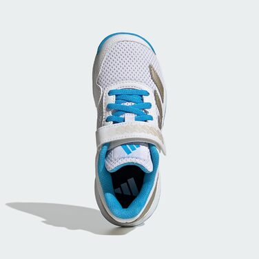 Дитячі тенісні кросівки adidas Courtflash Comfort Closure для дітей, 35 EU, білий/аквамарин
