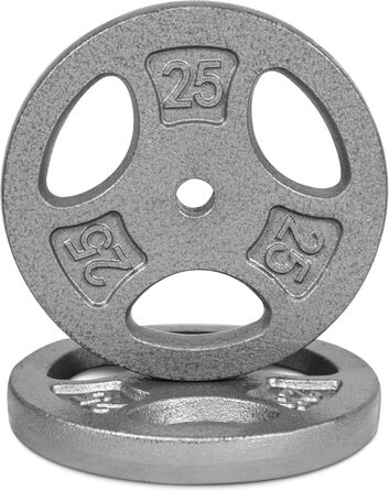 Стандартні диски для штанги CAP Barbell, 2,5 см, 11,3 кг, сірі, 2 шт.