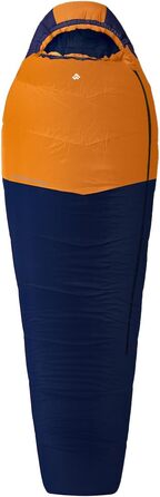 Сплячий мішок Alpinus Ultralight Pro 850 для дорослих, 215x80 см, двошарова ізоляція, оранжево-морський колір