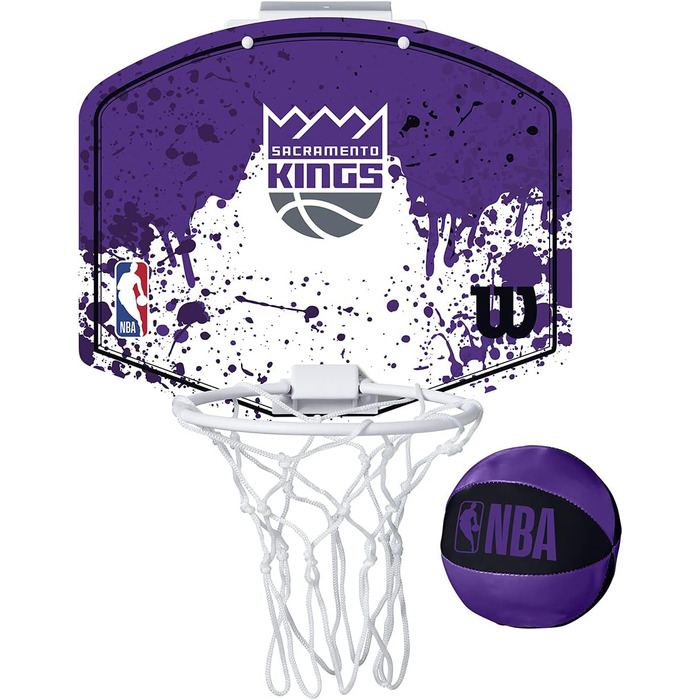 Міні-баскетбольне кільце Wilson NBA Sacramento Kings для дорослих та дітей
