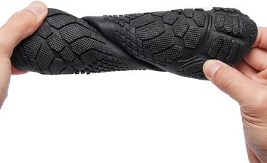 Водні черевики Raqua для плавання та відпочинку на пляжі - чорні (44 EU, Wz1112)