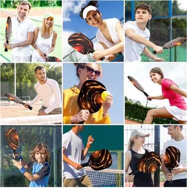 Pickleball ракетка Edgeless Graphit T700 Multilayer з карбону, подовжений хват, комфортний хват, великі зони влучання, сертифікована USAPA, для досвідчених гравців Rapid Fire