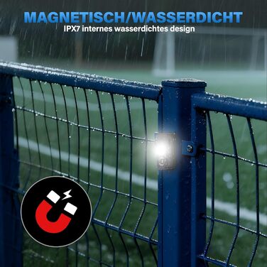 LED налобний ліхтар Sidark з акумулятором, 2 шт. - 8 режимів, сенсор, водонепроникність IPX7, магнітний, для кемпінгу та активного відпочинку