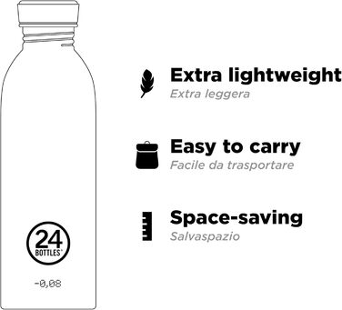 Пляшка для води 24Bottles Urban 1000 мл, нержавіюча сталь