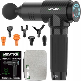 Перкусійний масажер Medatech Massage Gun M10 — масажний пістолет для спини, стоп та всього тіла
