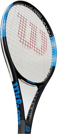 Тенісна ракетка Wilson Ultra Elite 105 для дорослих, розмір ручки 2 (4 1/4''), чорна/синя/біла