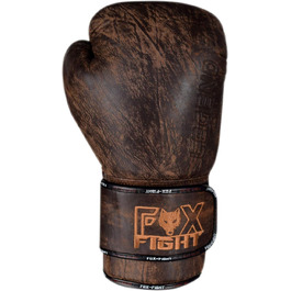 Боксерські рукавички FOX-FIGHT Legend з натуральної шкіри для боксу, кікбоксингу, муай тай, тренувань і спарингів