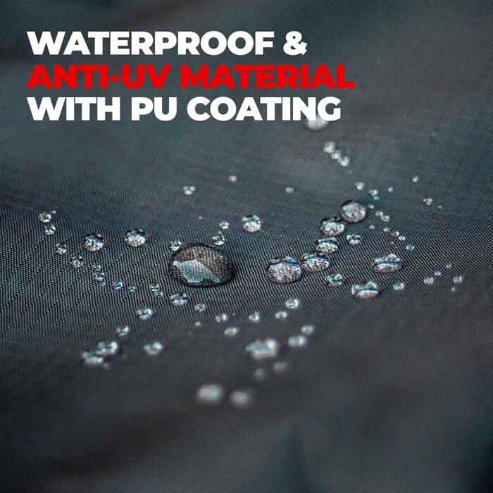 Покриття для велосипеда Outdoor велике – міцний матеріал Ripstop, водонепроникний, захист від УФ-променів для всіх погодних умов. Підходить для гірських, 29er, шосейних, круїзерів та гібридних велосипедів