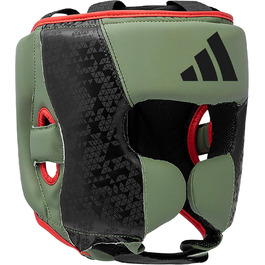Боксерський шолом Adidas Hybrid Combat 50 для боксу, захисний, чорний
