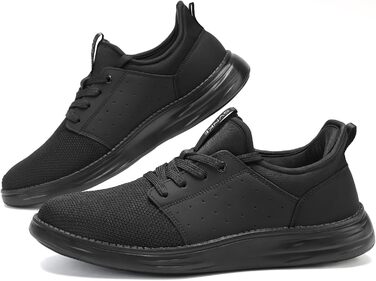 Чоловічі кросівки Slip-On, чорні. Зручні для ходьби, фітнесу, спорту. Без шнурівки, для відпочинку та бізнесу. Розмір 42.5 EU