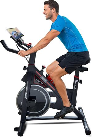 AsVIVA S14 Indoor Cycle Speedbike: фітнес-велотренажер з 15 кг маховиком, Bluetooth-комп'ютером, сумісний з додатками, регульоване сідло та плавний опір