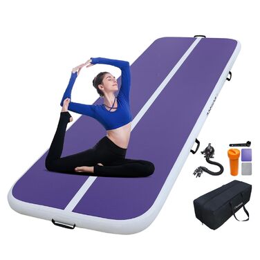 Надувна гімнастична матка Airtrack для дому - високоякісна килимок для фітнесу та тренувань (2M/3M/4M/5M/6M на вибір)