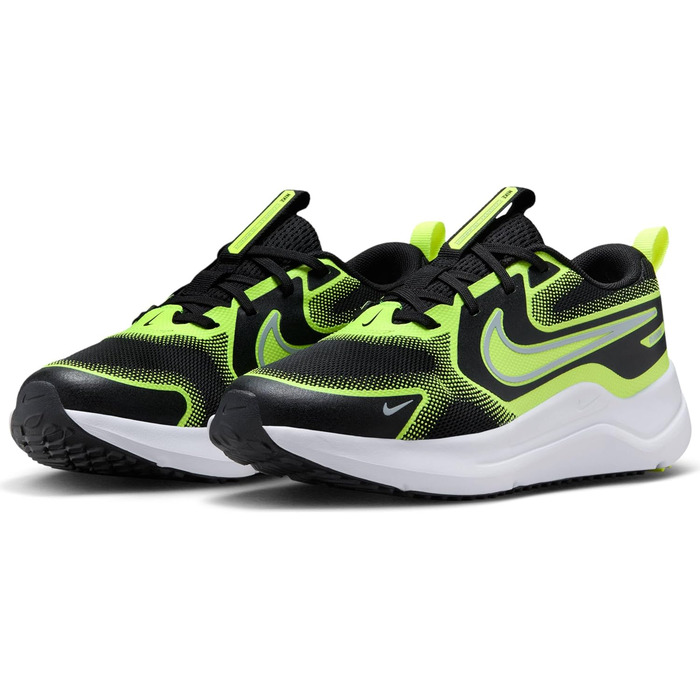 Дитячі кросівки Nike Cosmic Runner для бігу, чорний/сірий/жовтий, 36 EU