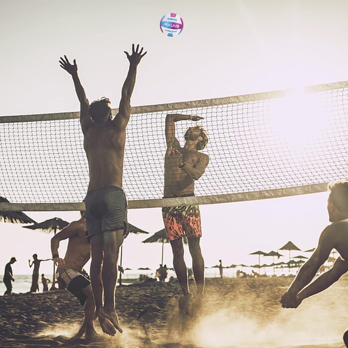 Волейбольні м'ячі PIXUYE, розмір 5, м'які для пляжу, дітей та дорослих, для ігор та тренувань в залі та на вулиці, фіолетовий колір