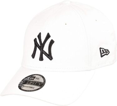 Кепка New Era MLB 9Forty з регульованим розміром, бейсболка з логотипом NY/LA, однорідний розмір, Нью-Йорк Янкиз - Біло-Чорна