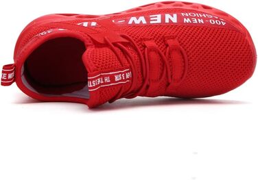 Дитячі спортивні кросівки для залу: дихаючі, легкі, унісекс, червоні (EU 39)