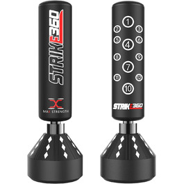 Вільностоячий боксерський мішок Max Strength 1,7 м для кікбоксингу, MMA, фітнесу, міцний і високоякісний для дому та залу