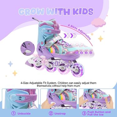 Роликові ковзани для дітей (дівчаток та хлопчиків), дизайн 