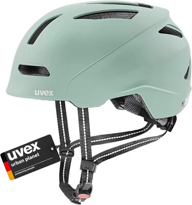 Велосипедний шолом uvex urban Planet для жінок і чоловіків, 58-61 см, екологічний, jade matt